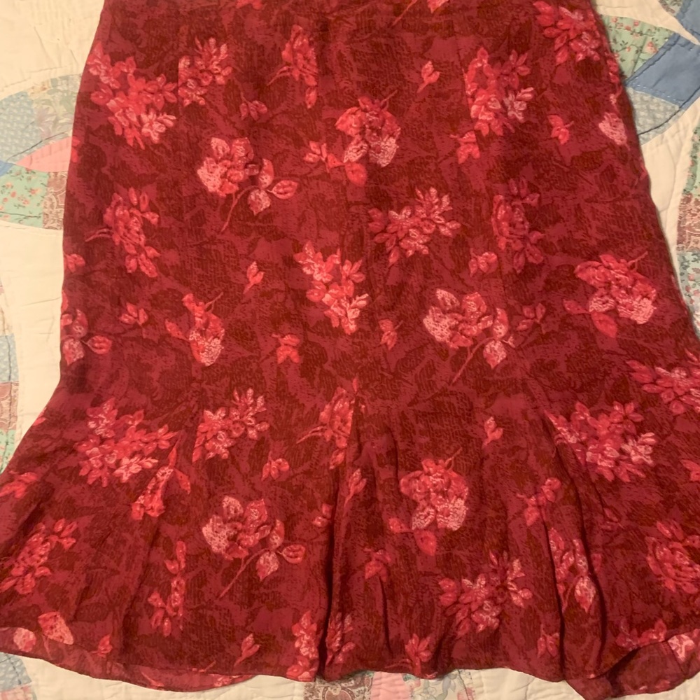 Inc International flair skirt with silk lining size 8